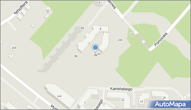 Warszawa, Talarowa, 8a, mapa Warszawy
