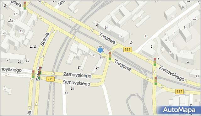 Warszawa, Targowa, 1, mapa Warszawy