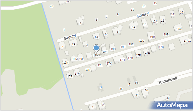 Warszawa, Tadżycka, 19HK, mapa Warszawy