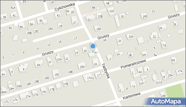 Warszawa, Tadżycka, 21, mapa Warszawy