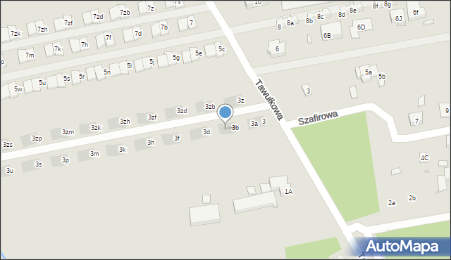 Warszawa, Tawułkowa, 3c, mapa Warszawy
