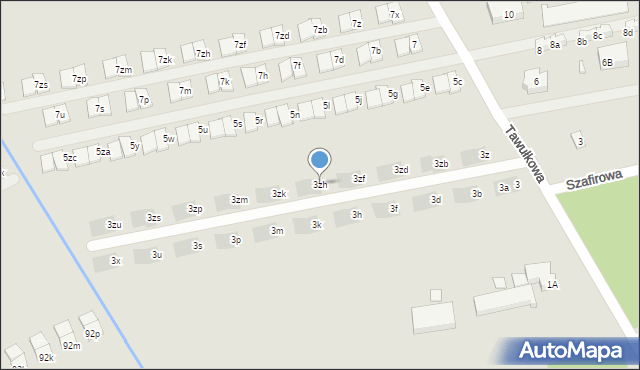 Warszawa, Tawułkowa, 3zh, mapa Warszawy