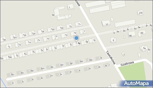 Warszawa, Tawułkowa, 5h, mapa Warszawy