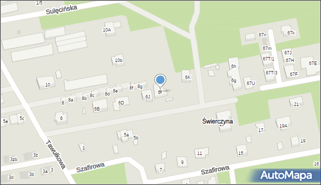 Warszawa, Tawułkowa, 6f, mapa Warszawy