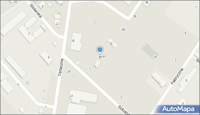 Wejherowo, Tartaczna, 30, mapa Wejherowo