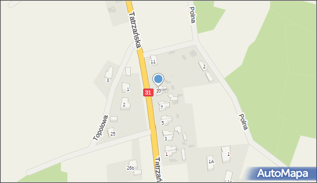 Widuchowa, Tatrzańska, 10, mapa Widuchowa