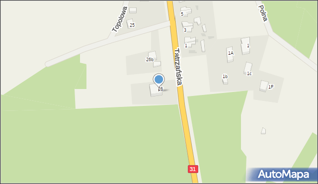 Widuchowa, Tatrzańska, 26A, mapa Widuchowa