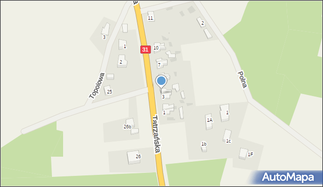 Widuchowa, Tatrzańska, 4, mapa Widuchowa