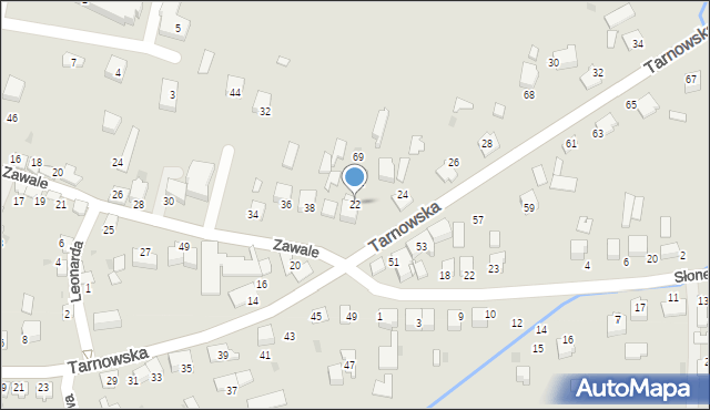 Wojnicz, Tarnowska, 22, mapa Wojnicz