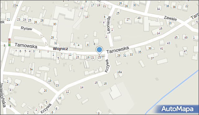 Wojnicz, Tarnowska, 23, mapa Wojnicz