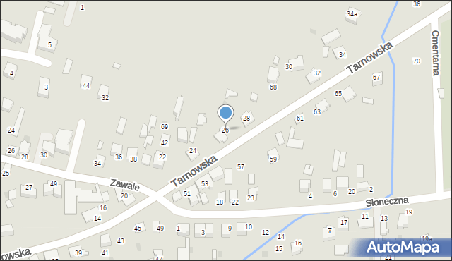 Wojnicz, Tarnowska, 26, mapa Wojnicz
