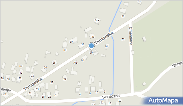 Wojnicz, Tarnowska, 65, mapa Wojnicz
