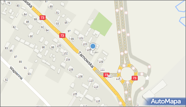 Wola Morawicka, Tarnowska, 107, mapa Wola Morawicka