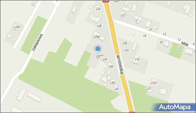 Wola Morawicka, Tarnowska, 132, mapa Wola Morawicka