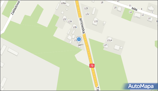 Wola Morawicka, Tarnowska, 140, mapa Wola Morawicka