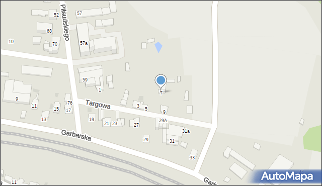 Wolbrom, Targowa, 7, mapa Wolbrom