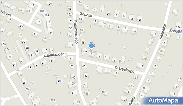 Wrocław, Taszyckiego Witolda, 2, mapa Wrocławia