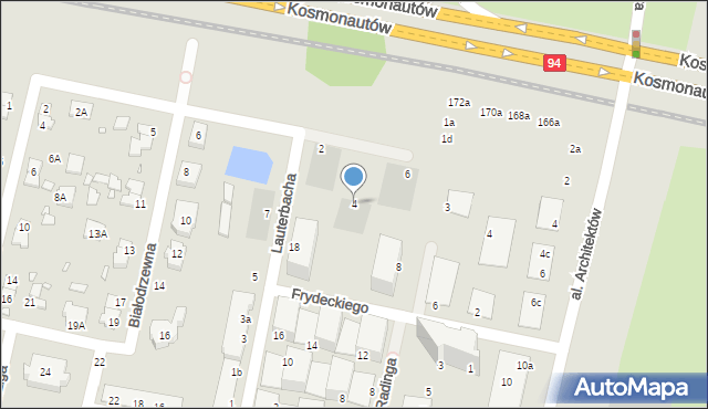 Wrocław, Tawryczewskiego Igora, 4, mapa Wrocławia