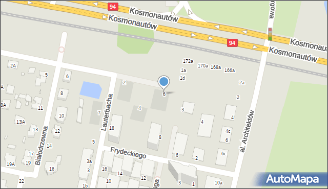 Wrocław, Tawryczewskiego Igora, 6, mapa Wrocławia