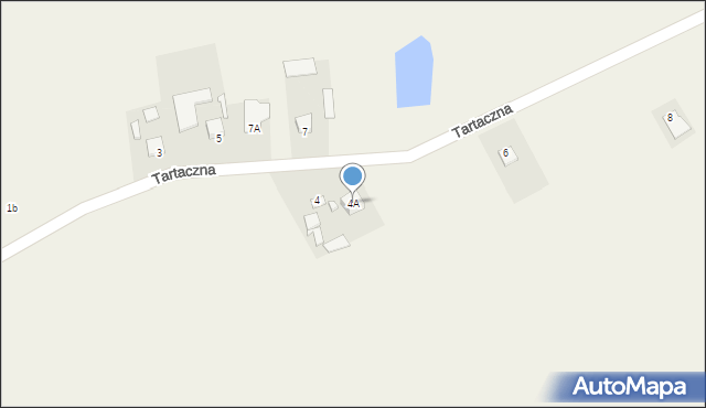 Wudzynek, Tartaczna, 4A, mapa Wudzynek
