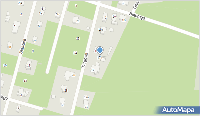 Wyszków, Targowa, 17a, mapa Wyszków