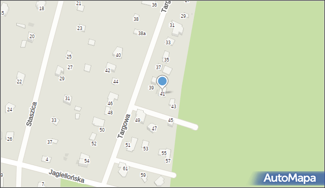 Wyszków, Targowa, 41, mapa Wyszków