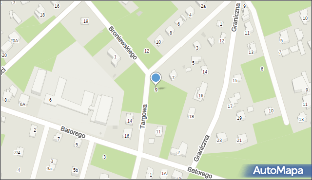 Wyszków, Targowa, 9, mapa Wyszków