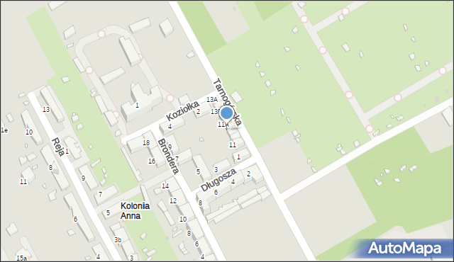 Zabrze, Tarnogórska, 11C, mapa Zabrza