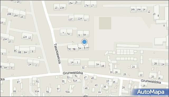 Zabrze, Tatarkiewicza Władysława, prof., 5, mapa Zabrza
