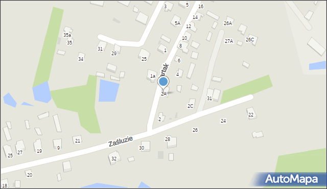 Zaklików, Tartak, 2A, mapa Zaklików