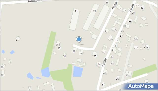 Zaklików, Tartak, 33, mapa Zaklików