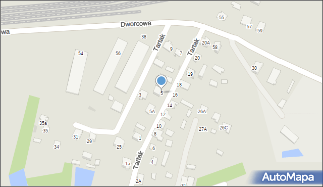 Zaklików, Tartak, 5, mapa Zaklików