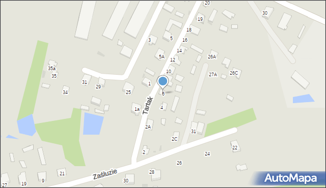 Zaklików, Tartak, 6, mapa Zaklików