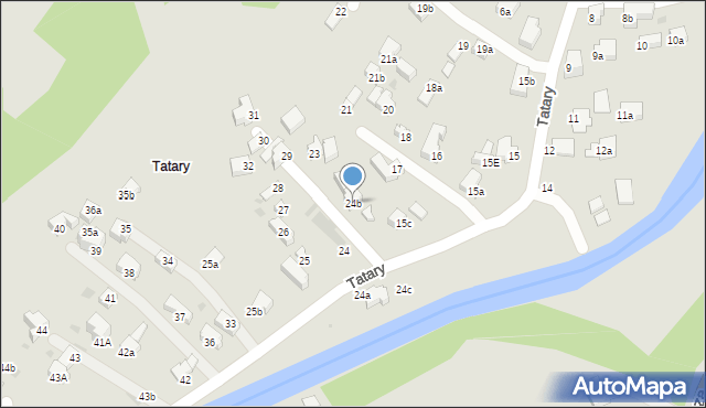Zakopane, Tatary, 24b, mapa Zakopanego