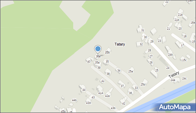 Zakopane, Tatary, 36a, mapa Zakopanego
