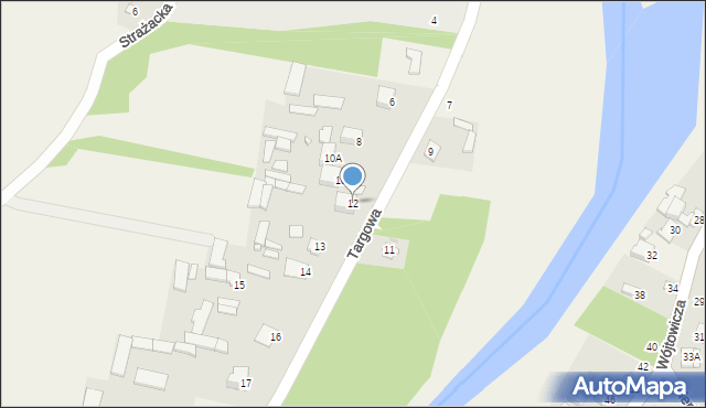 Zakrzówek, Targowa, 12, mapa Zakrzówek