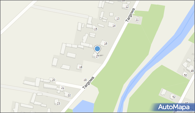 Zakrzówek, Targowa, 17, mapa Zakrzówek