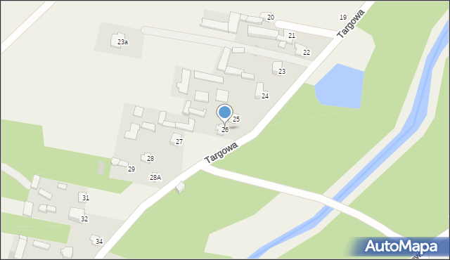 Zakrzówek, Targowa, 26, mapa Zakrzówek