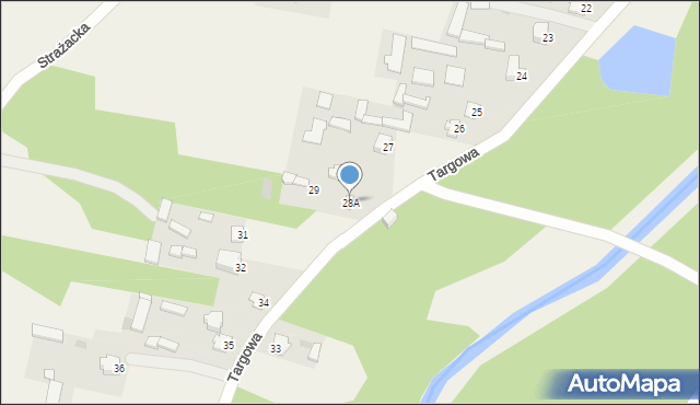 Zakrzówek, Targowa, 28A, mapa Zakrzówek