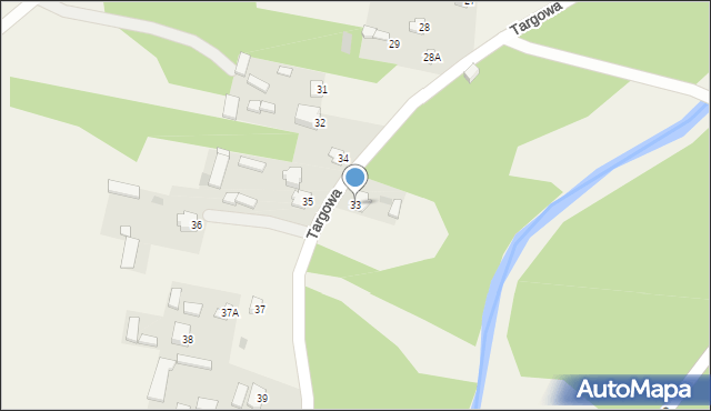 Zakrzówek, Targowa, 33, mapa Zakrzówek
