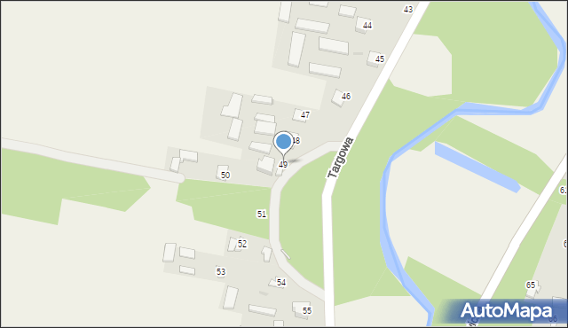 Zakrzówek, Targowa, 49, mapa Zakrzówek
