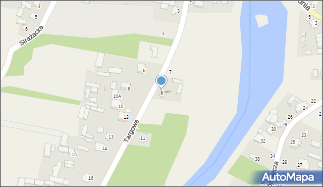 Zakrzówek, Targowa, 9, mapa Zakrzówek