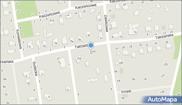 Zgierz, Tatrzańska, 12, mapa Zgierz