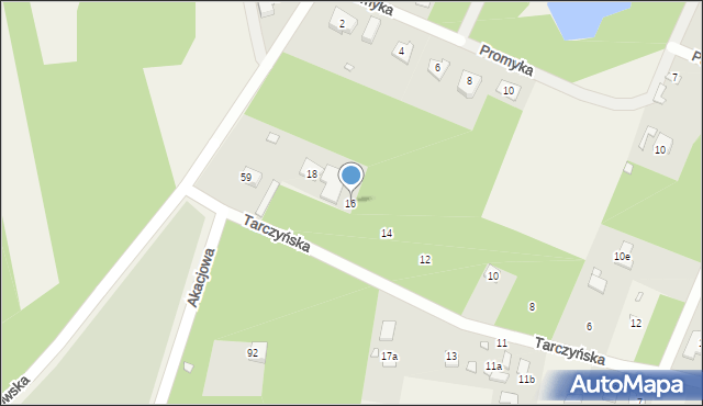 Złotokłos, Tarczyńska, 16, mapa Złotokłos