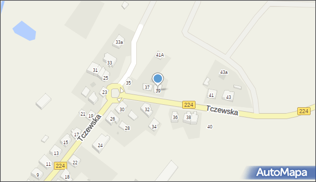 Godziszewo, Tczewska, 39, mapa Godziszewo