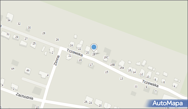 Kwidzyn, Tczewska, 18, mapa Kwidzyn