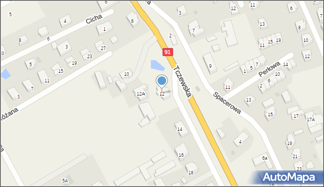 Łęgowo, Tczewska, 12, mapa Łęgowo