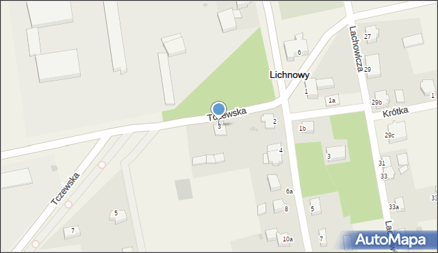 Lichnowy, Tczewska, 3, mapa Lichnowy