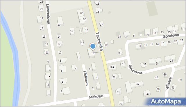 Nowy Dwór Gdański, Tczewska, 14, mapa Nowy Dwór Gdański