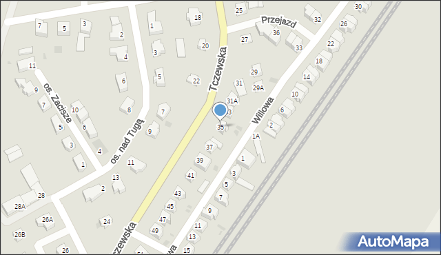 Nowy Dwór Gdański, Tczewska, 35, mapa Nowy Dwór Gdański